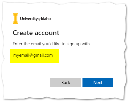 Self-Service Login Screen