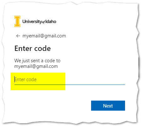 Self-Service Login Screen